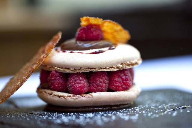 Macaron framboise & rose