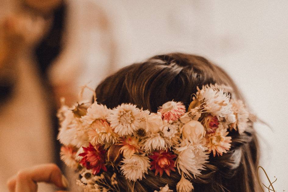 Barrette florale Buzzy Bee