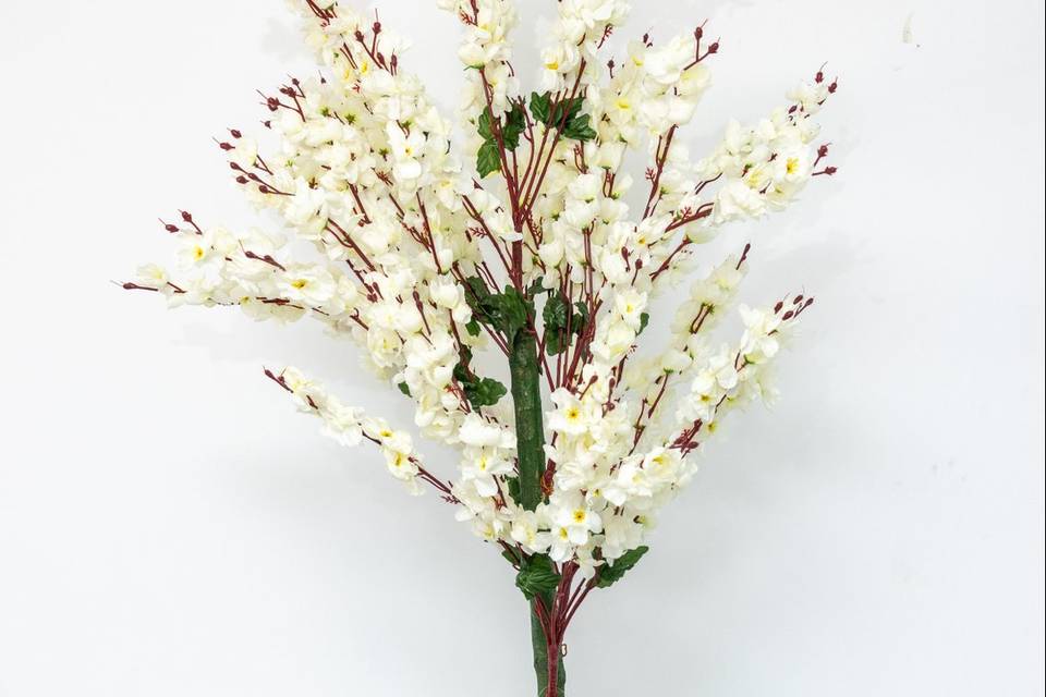 Arbre décoratif fleurs blanches