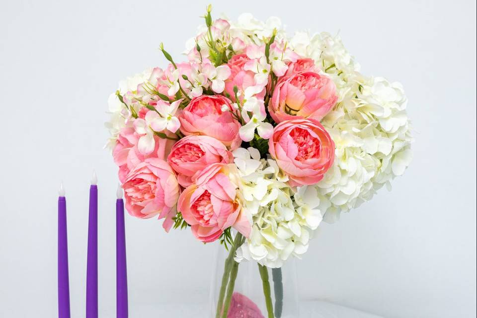 Composition fleurs  pivoine.e