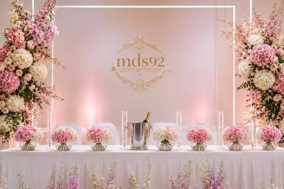 Décoration florale table et d'