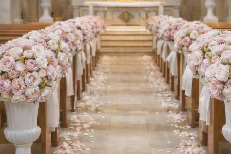 Décoration florale église ou e