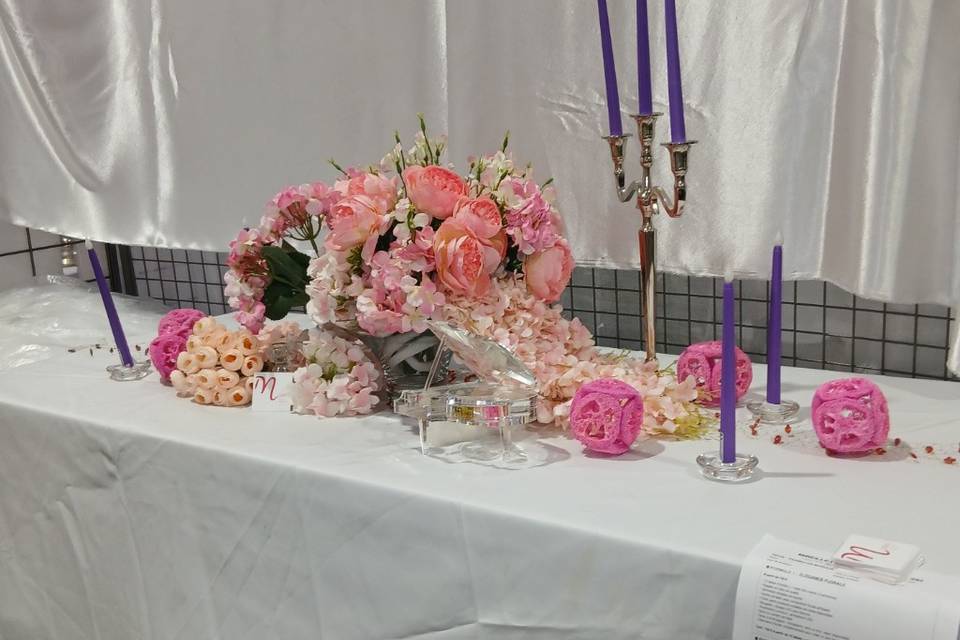 Decoration florale pour table