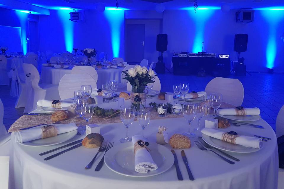 H events - déco lumineuse bleu