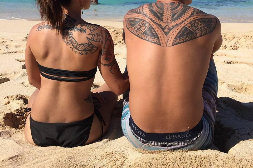 Couple sur la plage