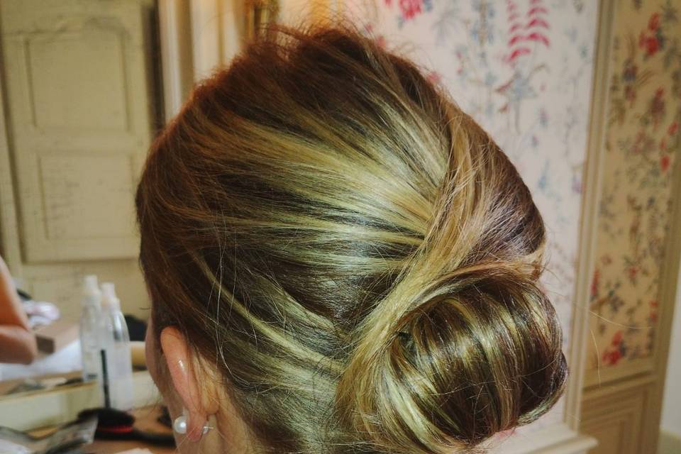 Chignon blond