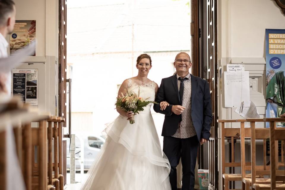 Arrivée de la mariée