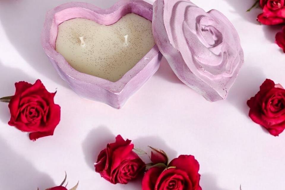 Cœur fleuri ouvert