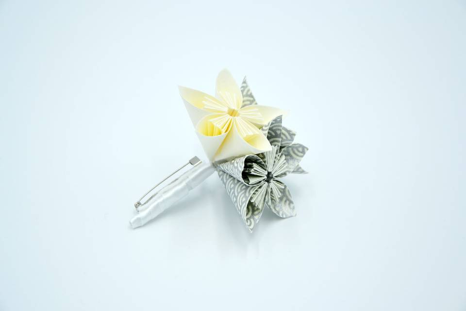 Boutonnière en origami