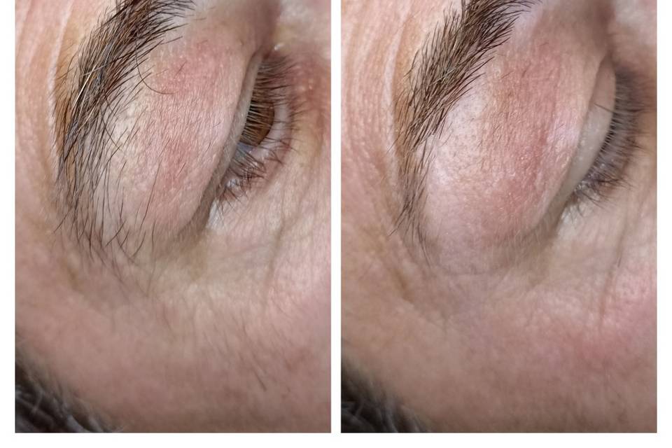 Épilation sourcils au fil