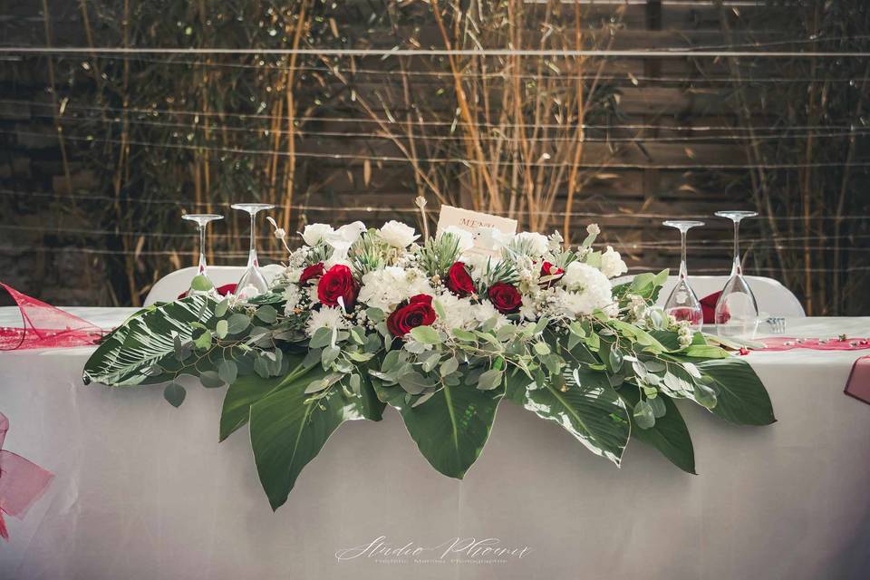 Bouquet table des mariés