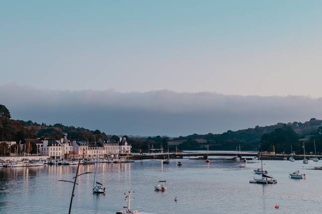 Vue sur le port d'Audierne