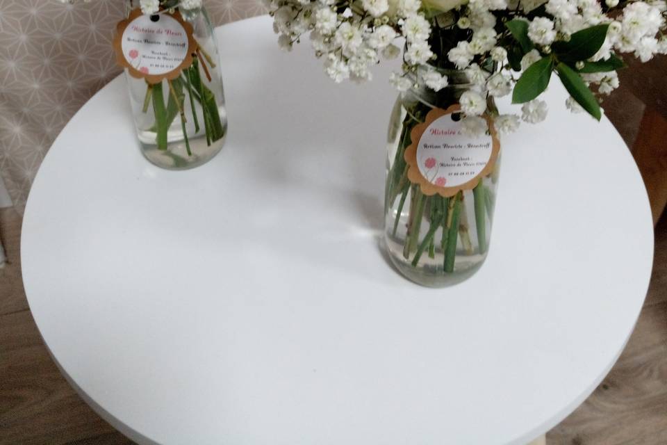Bouquets pour les tables