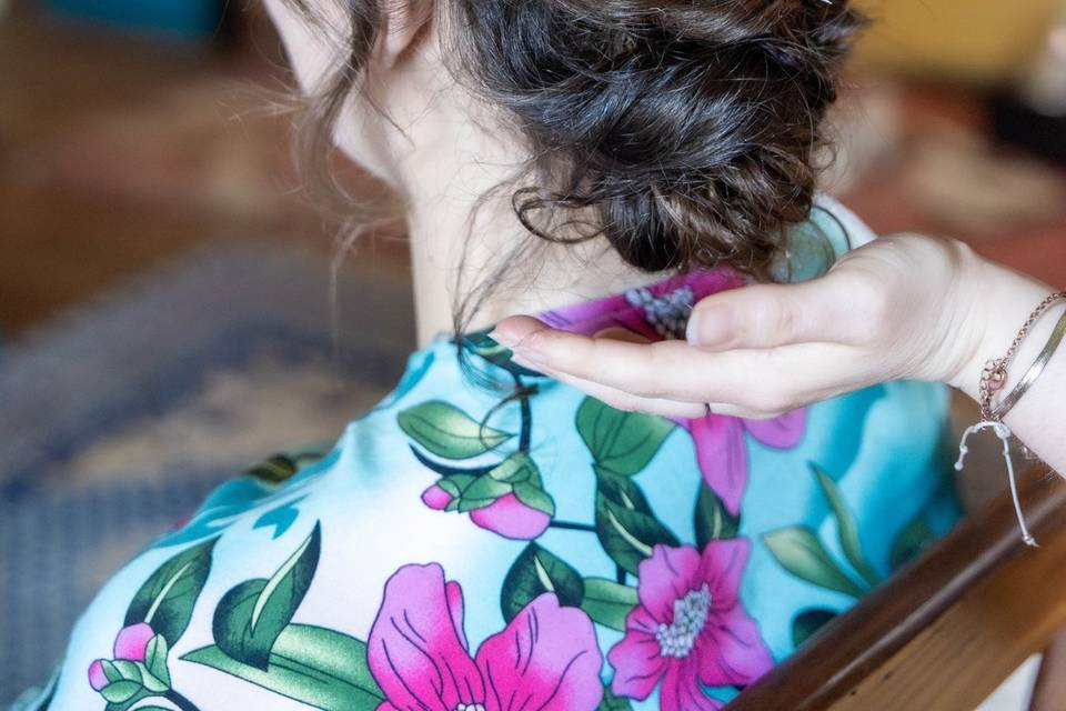 Coiffure de mariée romantique
