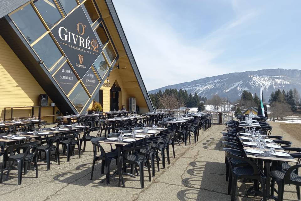 Terrasse avec vue incroyable