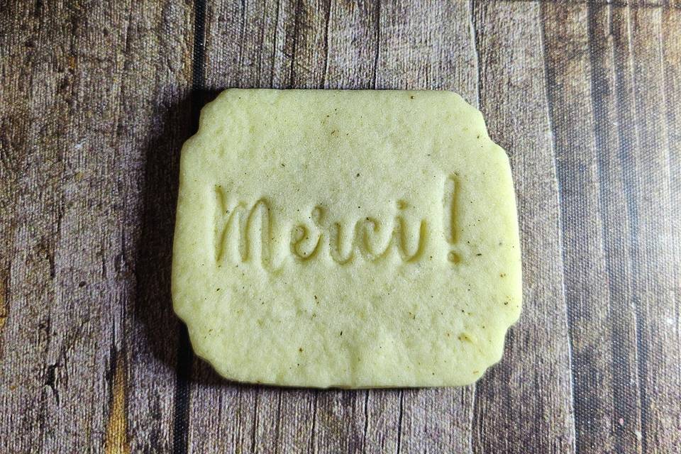 Biscuit remerciement mariage