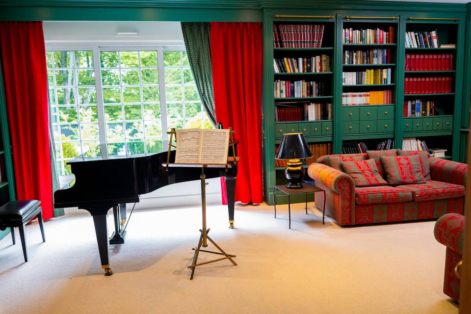 Salon musique & bibliothèque