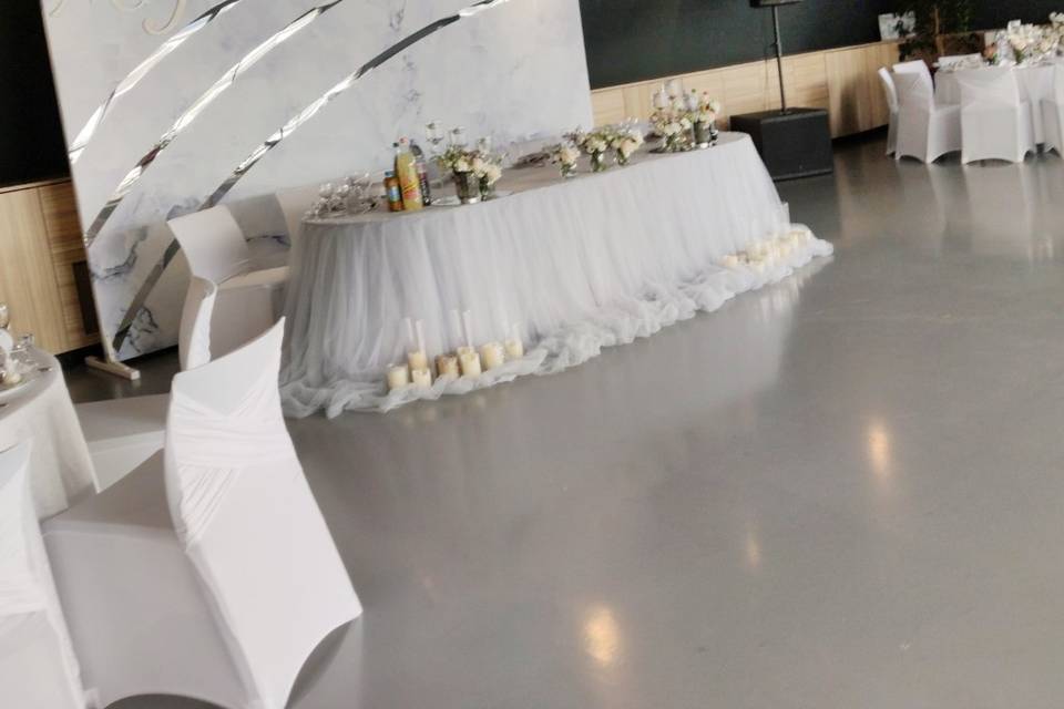 Table d'honneur,mariage sur ba